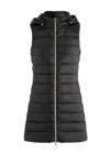 Herno Serena Quilted Hooded Shell Gilet In Black