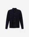 Herno Collared Jacket Long Sleeves Front Pockets In Blue