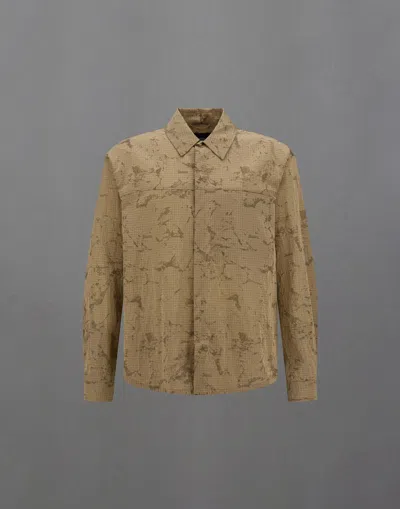 Herno Shacket Laminar Aus Water Jacquard In Neutral