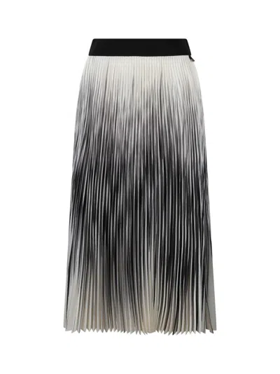 HERNO HERNO SHADES OF PLISSÉ SKIRT