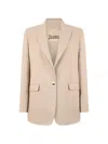 Herno Shawl-collar Single-breasted Blazer In Neutral