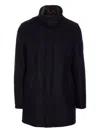 Herno Collar Shearling Removable Pockets Lateral Sleeves Long