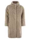 Herno Luxurious Faux Sheepskin Oversize Jacket