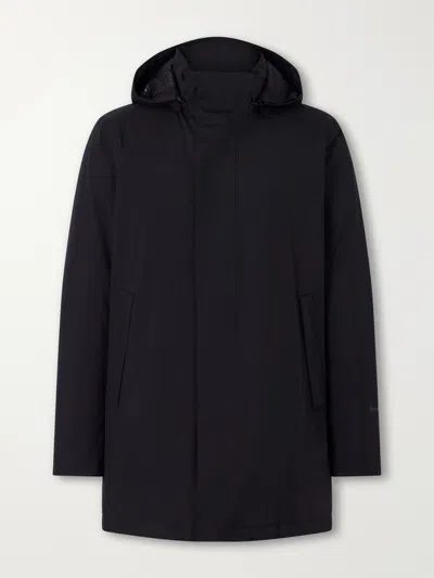 Herno Shell Hooded Down Parka In Black