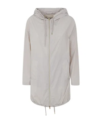 HERNO HERNO ZIP-UP DRAWSTRING COAT