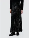 Herno Skirt In Shimmering Lace Layer In Black