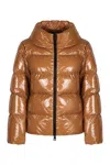 Herno Long-sleeved Down Jacket In Camel