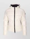 Herno Shiny Padded Down Jacket With Hood And Elasticated Cuffs In White