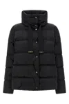 Herno Shiny Satin Down Jacket In Black
