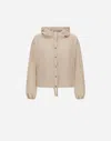 Herno Shiny Tech Crinkle Jacket In Chantilly