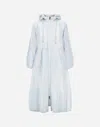 Herno Shiny Tech Crinkle Parka In Blue