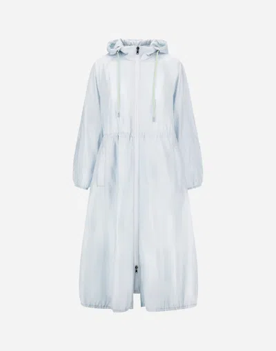 Herno Shiny Tech Crinkle Parka In Blue