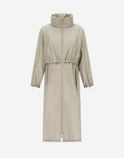 Herno Shiny Tech Crinkle Parka In Chantilly