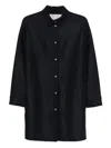 Herno Button-front Wool Shirt In Black