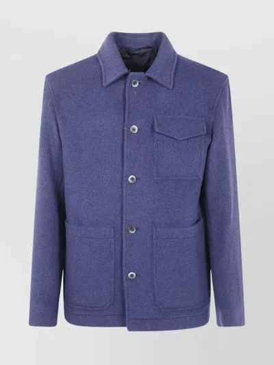 HERNO SHIRT COLLAR FIELD JACKET