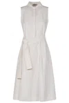 Herno Dress In Structured Nylon In White