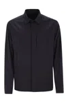 Herno Shirt-cut Jacket In Tech Wool In Blue
