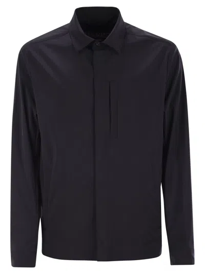 HERNO HERNO SHIRT CUT JACKET IN TECH WOOL