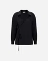 Herno Shirt In 100% Wool Flannel In Black