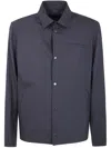 Herno Collared Neck Front Pocket Long Sleeves Jacket In Gray