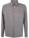 Herno Long Sleeve Jacket With Collared Neck And Pocket In Gray