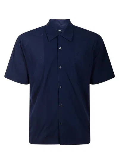 Herno Shirt Ss In Blue