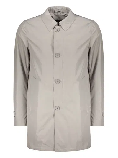 Herno Shirt-style Coat In Neutrals