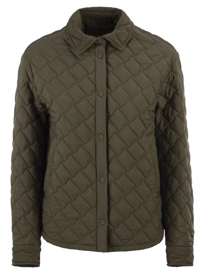 Herno Shirt Style Jacket In Brown