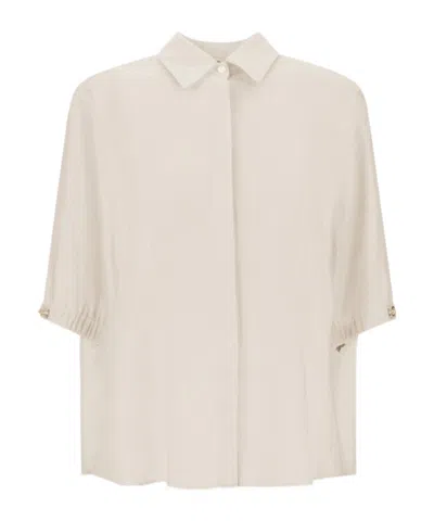 Herno Shirt With Cutout Details In Neutral