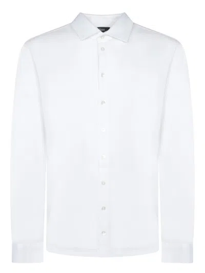Herno Tailored Button-down Collar Shirt In White