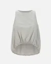 Herno Sleeveless Top In Tech Trait In White