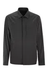 Herno Men Shirt-cut Jacket In Tech Wool In Grey