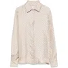 Herno Printed Long Sleeve Top With Cuffed Sleeves In Multicolor