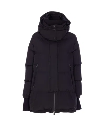 Herno Short 2 Layers Down Jacket In Black