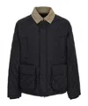 Herno Short Cotton Jacket In Black