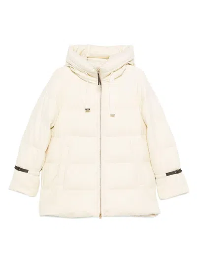HERNO SHORT CREAM DOWN JACKET HERNO