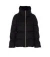 Herno Bell-sleeve Quilted Padded Jacket In Black