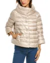 Herno Short Down Jacket In Brown