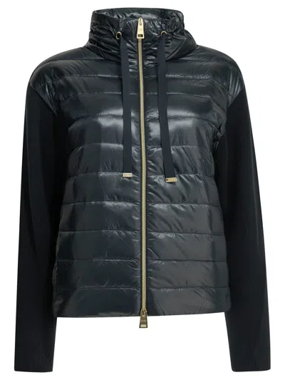 Herno Short Down Jacket In Black