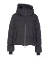 Herno Women Short 2 Layers Padded Down Jacket In Black