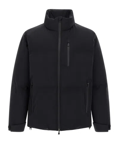 HERNO HERNO ZIPPED QUILTED HIGH-NECK DOWN JACKET