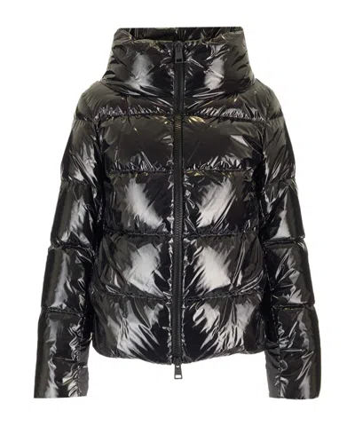 Herno Short Down Jacket In Black