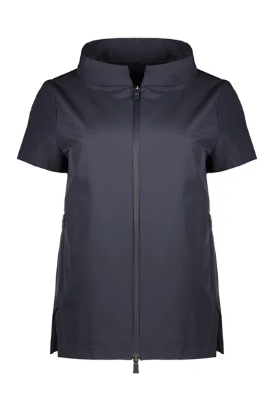 Herno Short Down Jacket In Blue