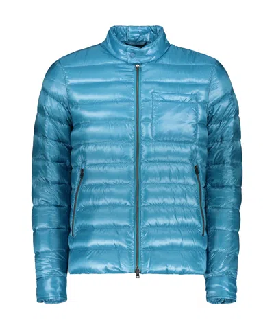 Herno Quilted Puffer Jacket In Blue