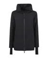 Herno Hooded Padded Jacket Side Pockets In Blue