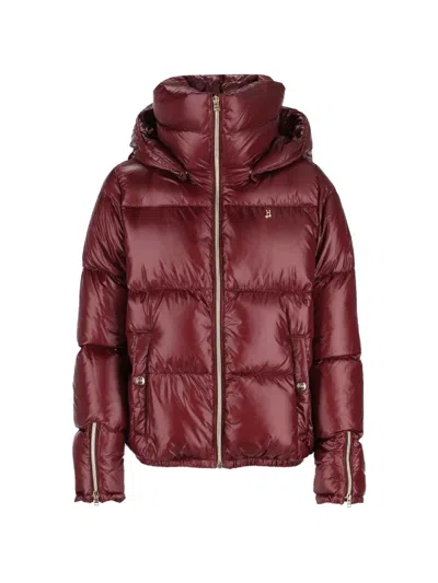 Herno Kids' Short Down Jacket In Bordeaux