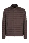 Herno Men's Short Down Jacket In Brown