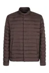 Herno Men's Short Down Jacket In Brown