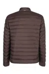 Herno Men's Short Down Jacket In Brown