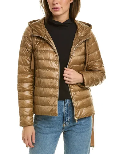 Herno Cleofe Padded Coat In Brown